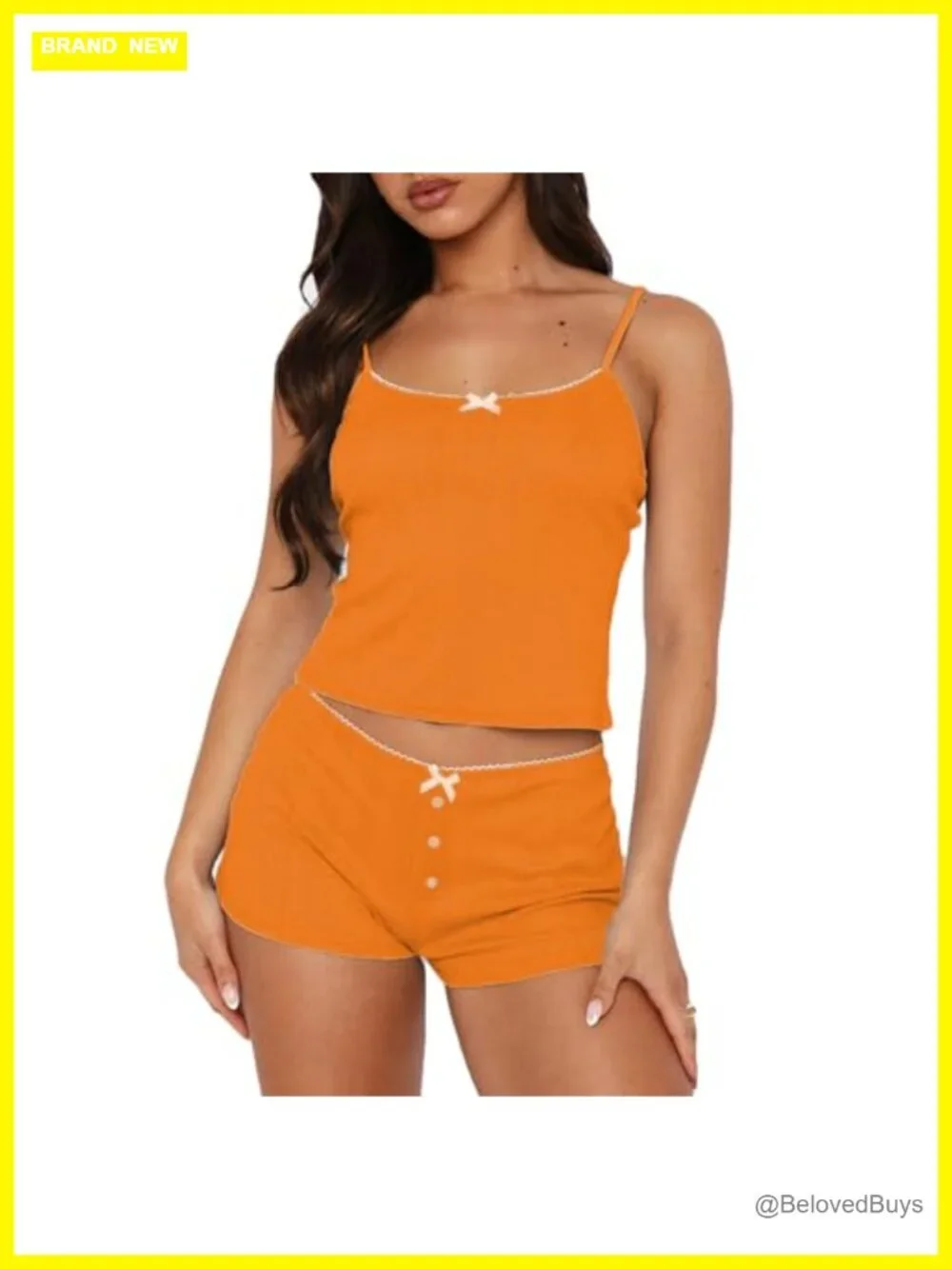 Floral Pajama Set Spaghetti Strap Lace Cami Crop Top & Shorts Lounge Set